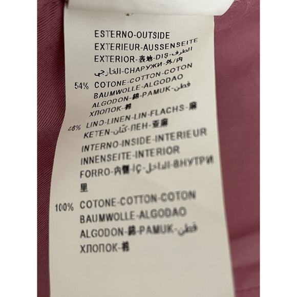 Sisley Jacket Blazer Single Breast Cotton Linen - Picture 12 of 12